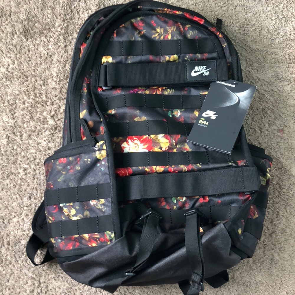 Nike sb floral print backpack